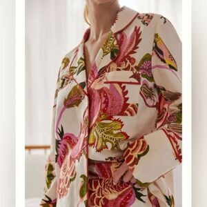 Raphael Balme for Anthropologie Flannel Sleep button down top size large